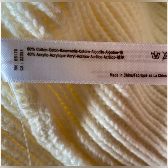 Anthropologie Fringed Sweater Vest Cream One Size - Picture 14 of 15